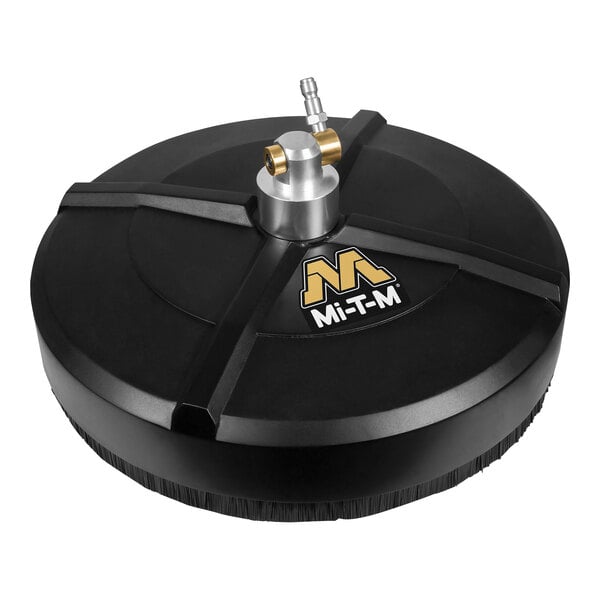 A black circular Mi-T-M rotary surface cleaner.