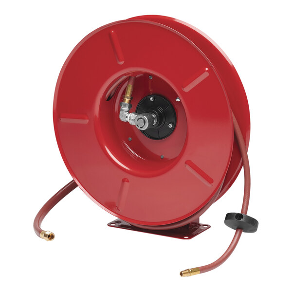 Reelcraft 7850 OLPSW57 Garden Hose Reel – 1/2-Inch X 50-Feet, Spring-Driven Retractable, Heavy Duty Steel, Powder Coated, Made In USA – For Water Washdown