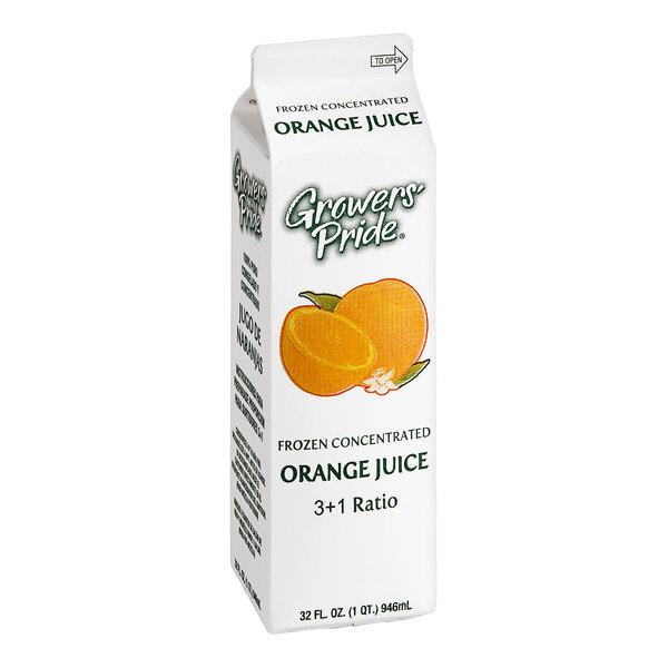 Growers' Pride Orange Juice Concentrate 32 fl. oz. 12/Case