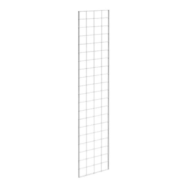 A white rectangular steel grid panel.