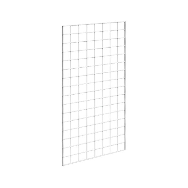 A white steel grid panel.