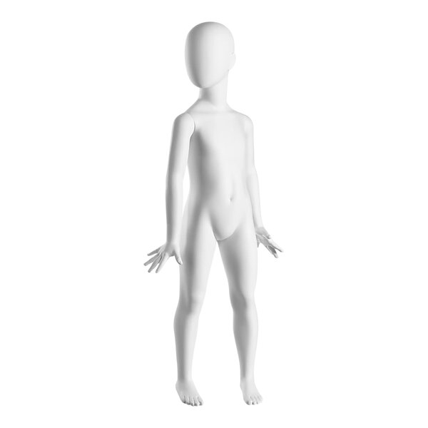 A white Econoco City Kid mannequin with arms and legs.