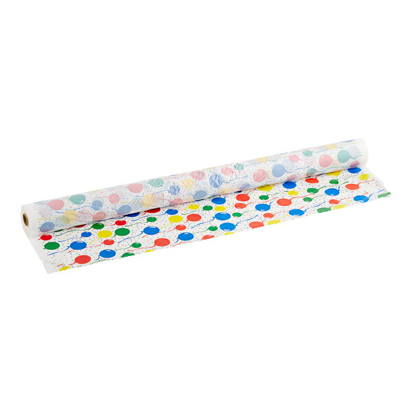 Table Mate 40" x 300' Party Balloons Plastic Table Cover Roll