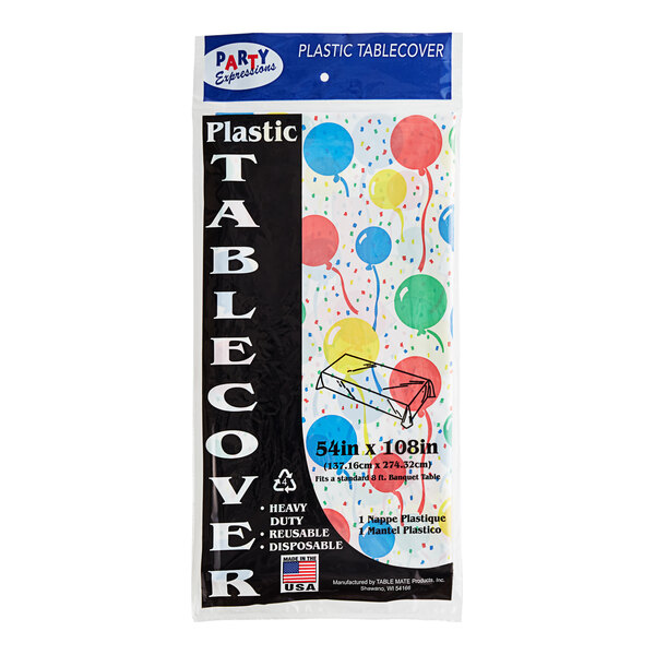Amscan Graduation Plastic Table Cover – 54 X 108 Inches, Multicolor Design, 12 Count - View #3