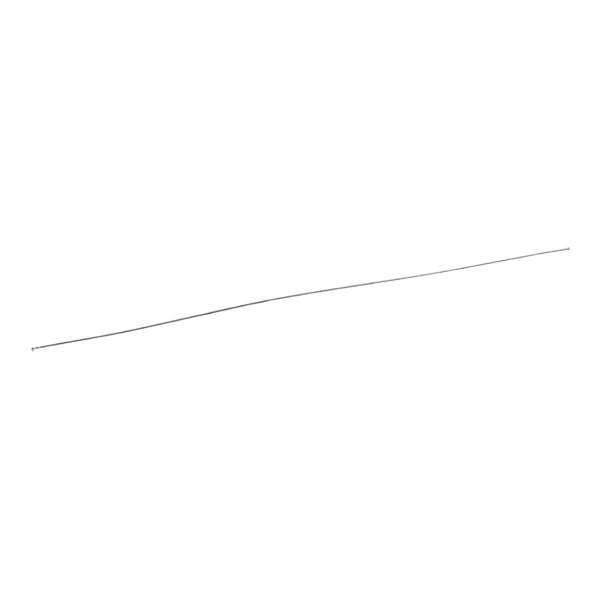 A long thin metal wire with a black line.