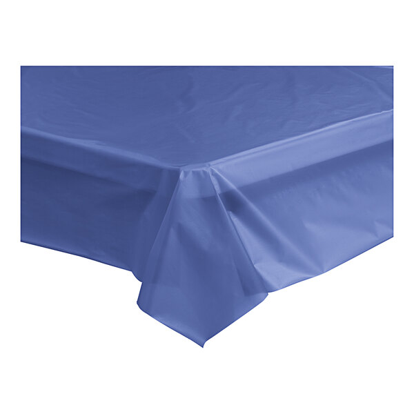 Table Mate 40" x 300' Navy Blue Plastic Table Cover Roll