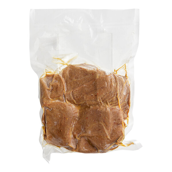 A white plastic bag of The BE Hive Plant-Based Vegan Seitan Deli Slices.
