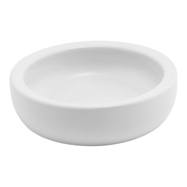 A white Room360 shell soap dish.