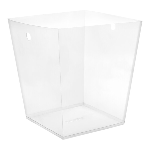 room360 RWL003CLT27 12.5 Qt. Clear PVC Flare Wastebasket Liner 96/Pack