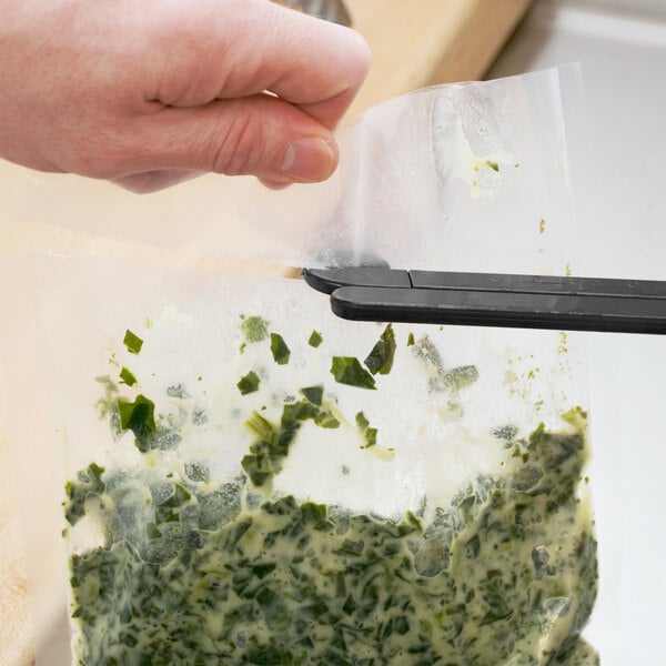 Tangibles Pouchmate Black Plastic Food Pouch Cutter / Squeezer