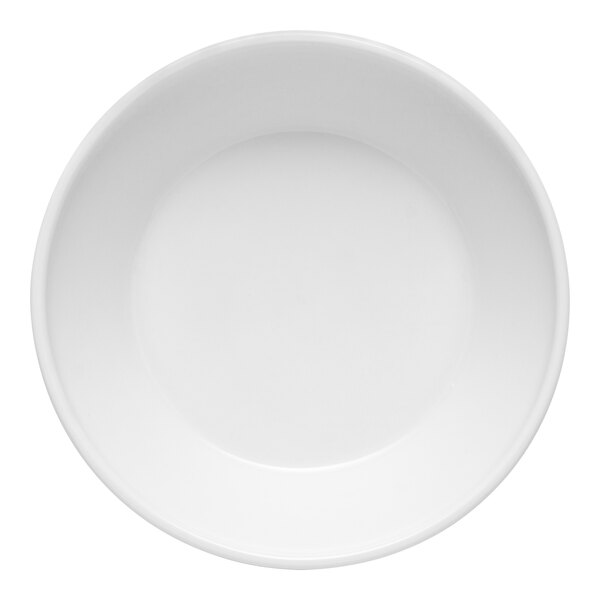 A white Libbey porcelain oatmeal bowl.