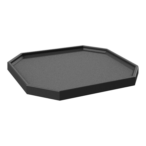 A black Borray bin top tray with a handle.