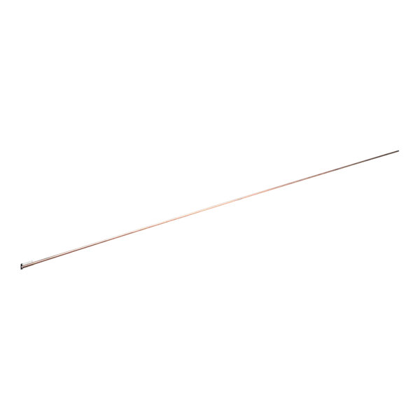 A long thin steel rod with a metal handle.