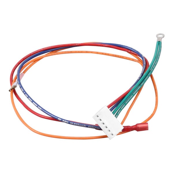 An AccuTemp ignition module wire harness with several colored wires.