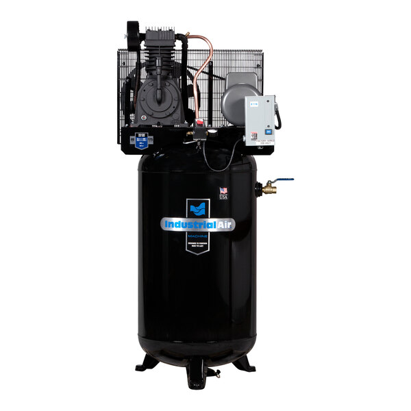 Industrial Air 80 Gallon Stationary Vertical Steel Two-Stage Air Compressor IV5018055 - 5 hp, 230V