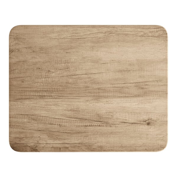 Lancaster Table & Seating Rectangular Thermo-Formed MDF Table Top with Gray Wood Finish
