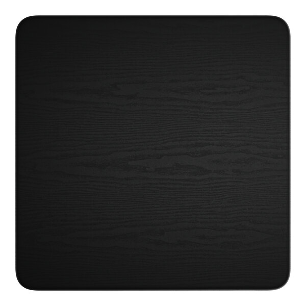 Lancaster Table & Seating Square Thermo-Formed MDF Table Top with Black Wood Finish