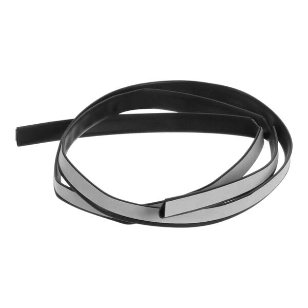 A black rubber AccuTemp front skirt bulb seal with two silver stripes.