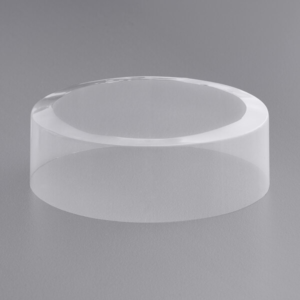 1" Preformed Clear Non-Perforated Shrink Band for 70 mm Cap - 4000/Case