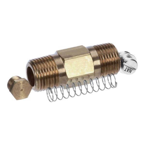 An AccuTemp natural gas conversion kit with a brass threaded hose.