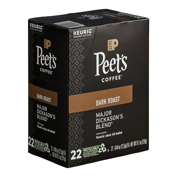 Peet's Coffee Major Dickason's Blend Single Serve Keurig® KCup® Pods 22/Box