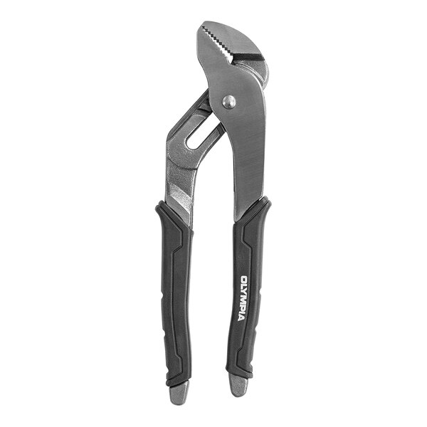 Olympia Tools 8" Groove Pliers with black handles.