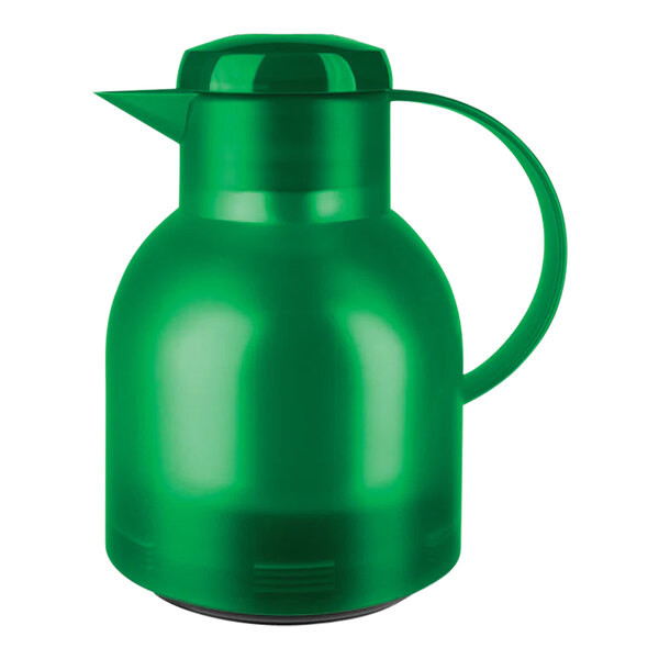 EMSA Samba 33.8 oz. Transparent Grass Green Polypropylene Vacuum Insulated Carafe