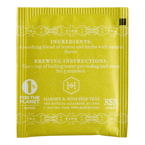 Harney & Sons Lemon Herbal Tea Bags 50/Box