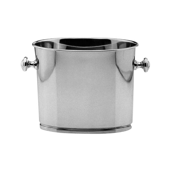 A Hepp by Bauscher stainless steel wine and champagne cooler with two handles.