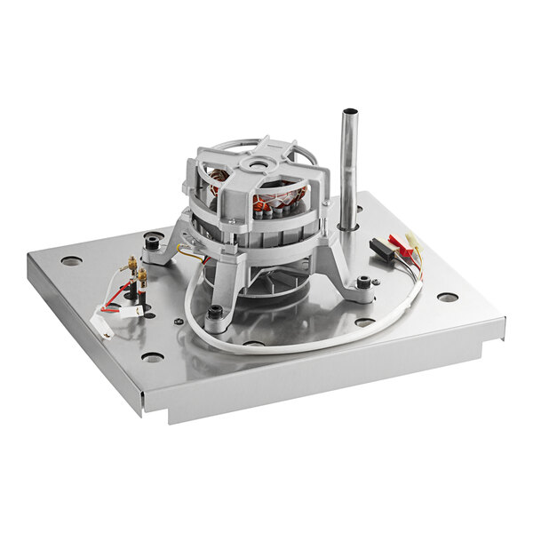 A Solwave convection motor assembly with heating element, a silver metal box with wires.