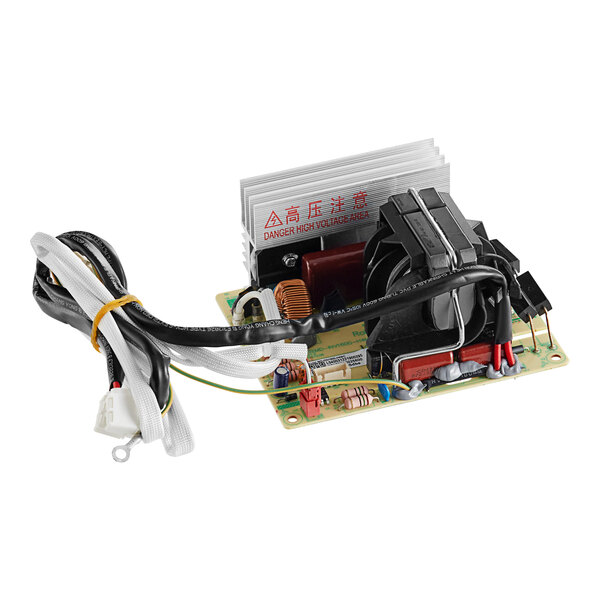 A Solwave 180OPINVTR inverter with wires and a fan.