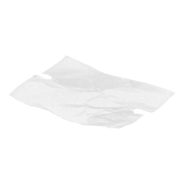 A white piece of tissue paper.