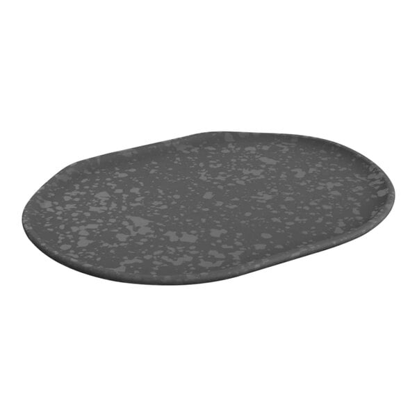 A black speckled Dalebrook by BauscherHepp melamine tray.