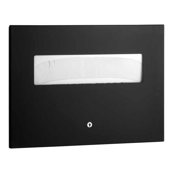 Bobrick B3013.MBLK TrimLineSeries Recessed Toilet Seat Cover Dispenser with Matte Black Finish