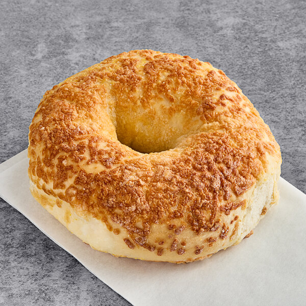 Just Bagels Authentic New York Asiago Bagel 4 oz. 48/Case