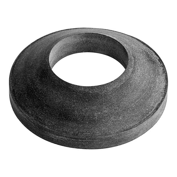 A black round rubber gasket.