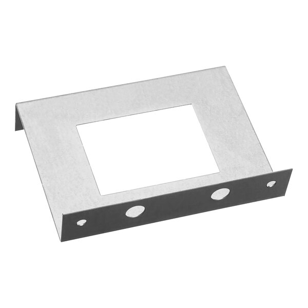 A metal frame with holes.