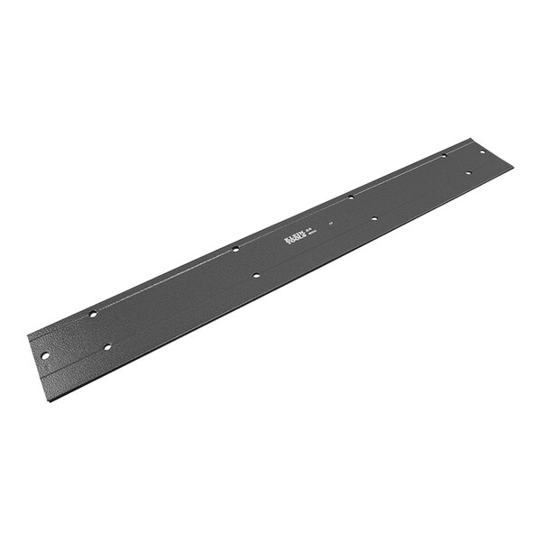 A Klein Tools black metal bar with holes.