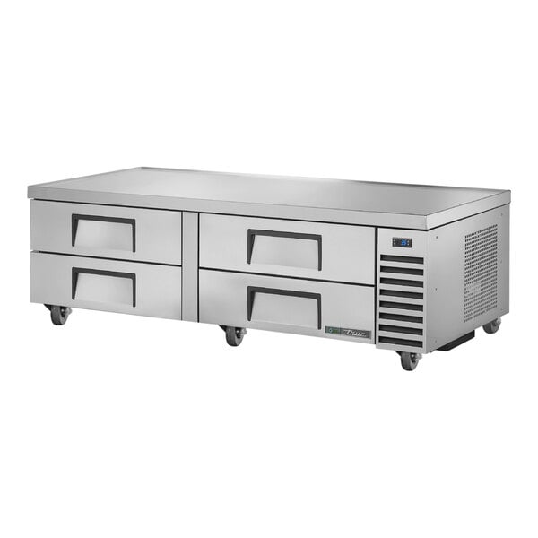 A True refrigerated chef base with 4 drawers.