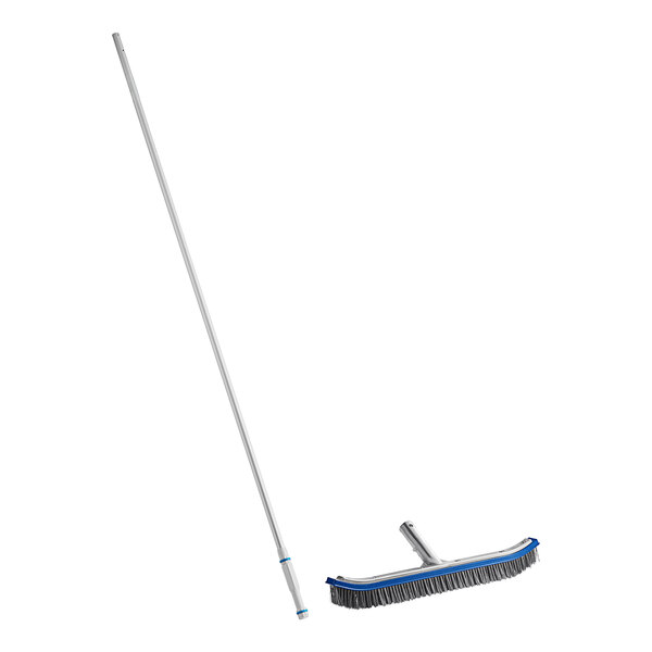Kemp USA 8' to 16' 2Way Telescoping Swimming Pool Brush with Stainless