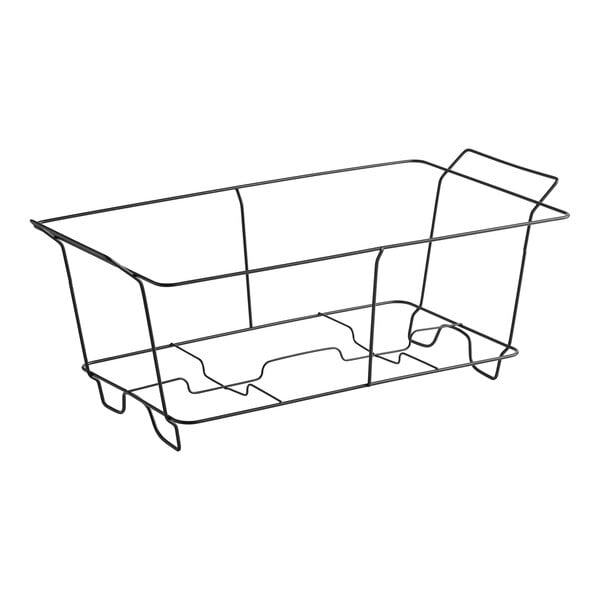 A black wire Table Mate chafer stand with four legs.