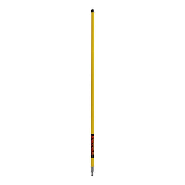 A long yellow Structron fiberglass pole with black tips.