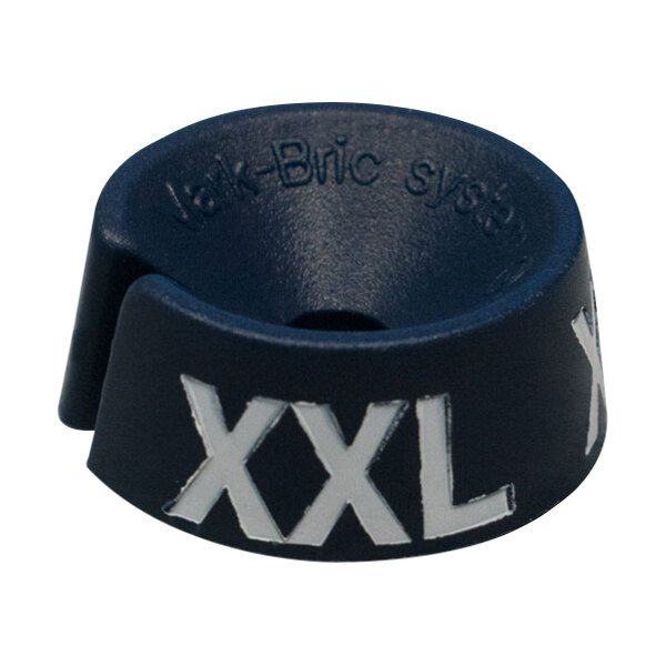 A black plastic cone with white text reading "XXL" on it.