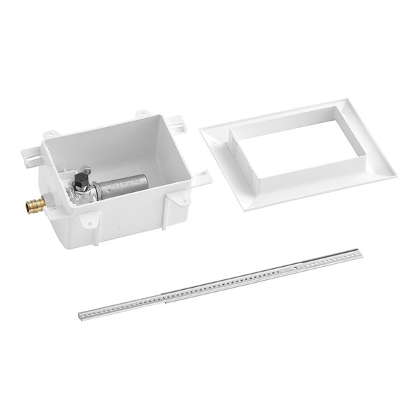 Sioux Chief 696-G1010WF OxBox Ice Maker Outlet Box with MiniRester Water Hammer Arrester - 1/2" PEX Expansion Connection