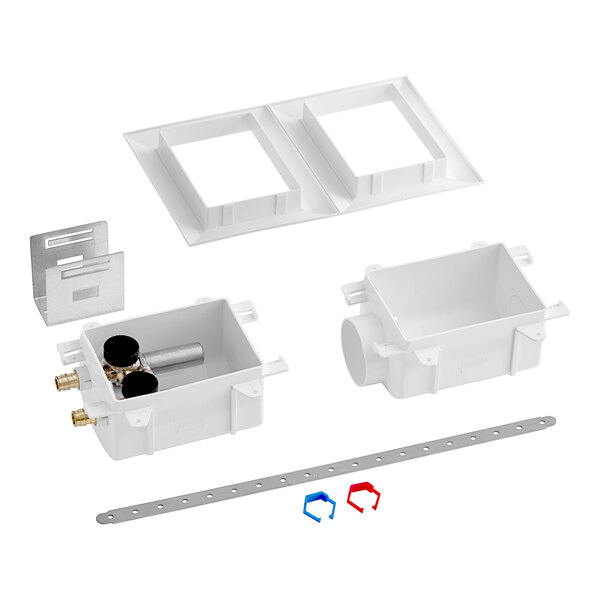 Sioux Chief 696-G2313WF OxBox Washing Machine Outlet Box with MiniRester Water Hammer Arrester - 1/2" PEX Expansion Connection