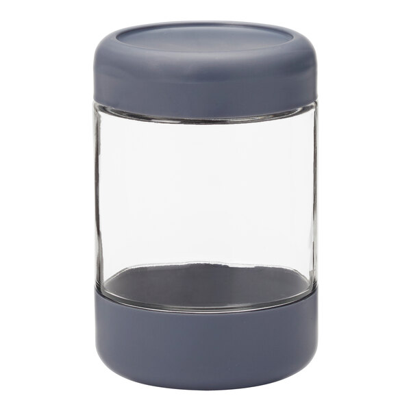 Anchor Hocking Securelock Revolution 1 Qt. Stackable Glass Jar with Threaded Lid 13874 - 4/Case