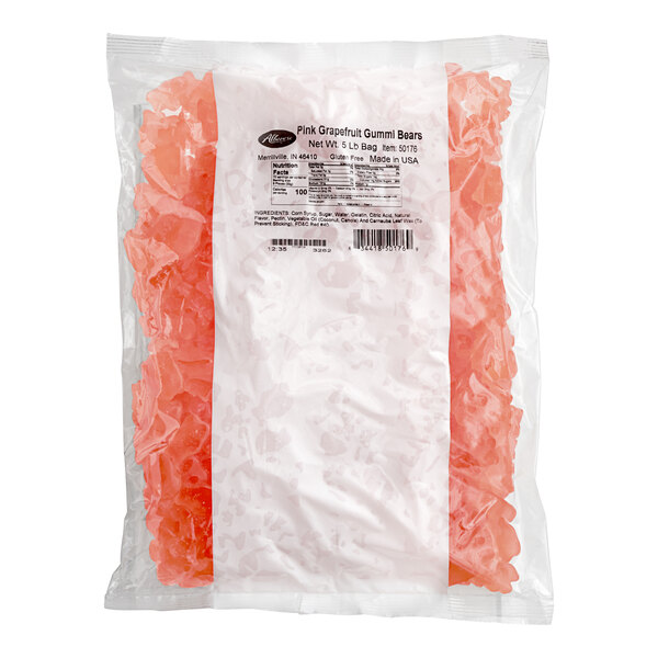Albanese Pink Grapefruit Gummi Bears 5 lb.