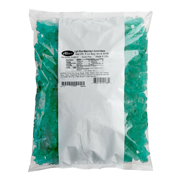 Albanese Light Blue Watermelon Gummi Bears 5 lb.