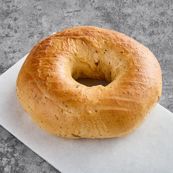 Just Bagels Frozen Authentic New York Sundried Tomato Bagel 4 oz. 48/Case