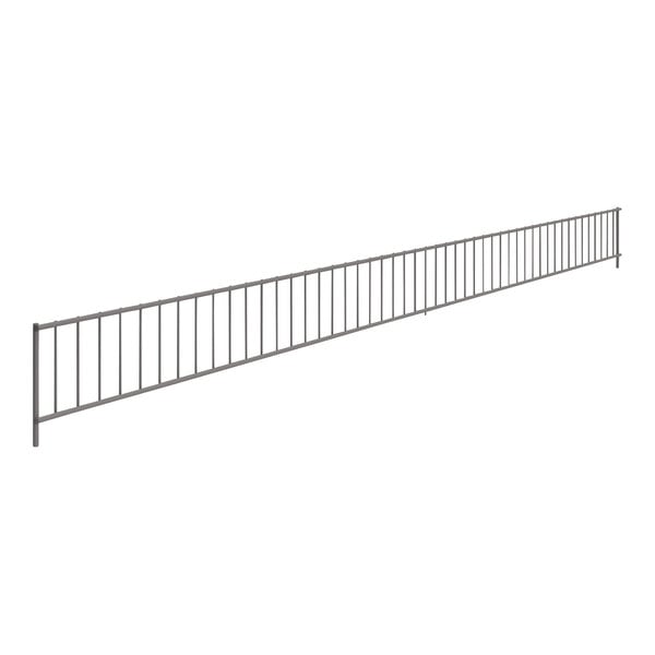 A long metal railing for a Wanzl Wire Tech base shelf.